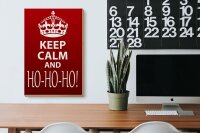 Holzschild Spruch 20x30cm Keep Calm and Ho Ho Ho Christmas