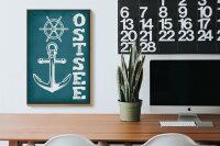Holzschild Hinweis 20x30cm Ostsee Anker See Schiff