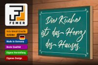 Holzschild Spruch 30x20cm Küche ist das Herz des Hauses