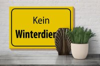 Holzschild Hinweis 30x20cm kein Winterdienst Warnschild