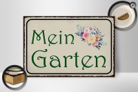 Holzschild Spruch 30x20cm mein Garten