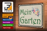 Holzschild Spruch 30x20cm mein Garten