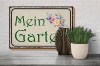 Holzschild Spruch 30x20cm mein Garten