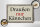 Holzschild Spruch 30x20cm draußen nur Kännchen Cafe