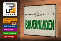 Holzschild Hinweis 30x20cm Bauernladen Hofladen Verkauf