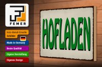 Holzschild Hinweis 30x20cm Hofladen Verkauf