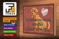 Holzschild Spruch 30x20cm Hundeküsse Kummer und Sorgen