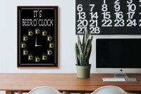 Holzschild Spruch 20x30cm it´s Beer o´clock Bier Alkohol