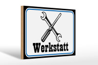Holzschild Spruch 30x20cm Werkstatt Reparatur