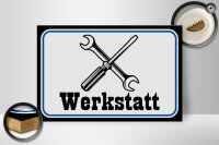 Holzschild Spruch 30x20cm Werkstatt Reparatur
