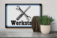 Holzschild Spruch 30x20cm Werkstatt Reparatur