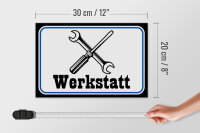 Holzschild Spruch 30x20cm Werkstatt Reparatur