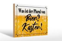Holzschild Spruch 30x20cm was ist Plural von Bier