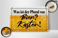 Holzschild Spruch 30x20cm was ist Plural von Bier