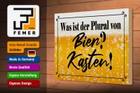 Holzschild Spruch 30x20cm was ist Plural von Bier