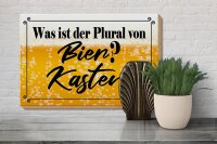 Holzschild Spruch 30x20cm was ist Plural von Bier