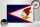 Holzschild Flagge 30x20cm Flag of American Samoa