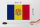 Holzschild Flagge Andorras 30x20cm Flag of Andora