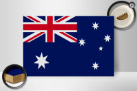 Holzschild Flagge Australien 30x20cm Flag of Australia