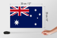Holzschild Flagge Australien 30x20cm Flag of Australia