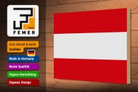 Holzschild Flagge Österreich 30x20cm Flag of Austria
