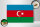 Holzschild Flagge Aserbaidschan 30x20cm Flag of Azerbaijan