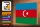 Holzschild Flagge Aserbaidschan 30x20cm Flag of Azerbaijan