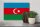 Holzschild Flagge Aserbaidschan 30x20cm Flag of Azerbaijan
