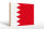 Holzschild Flagge Bahrains 30x20cm Flag of Bahrain