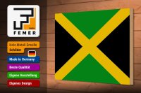 Holzschild Flagge Jamaikas 30x20cm flag of Jamaica