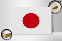 Holzschild Flagge Japans 30x20cm Flag of Japan