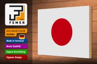 Holzschild Flagge Japans 30x20cm Flag of Japan