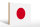 Holzschild Flagge Japans 30x20cm Flag of Japan