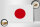 Holzschild Flagge Japans 30x20cm Flag of Japan