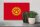 Holzschild Flagge Kirgisistans 30x20cm Flag of Kyrgyzstan