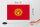 Holzschild Flagge Kirgisistans 30x20cm Flag of Kyrgyzstan