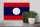 Holzschild Flagge Laos 30x20cm Flag of Laos
