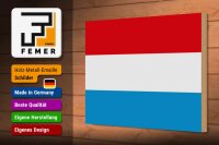 Holzschild Flagge Luxemburgs 30x20cm Flag of Luxembourg
