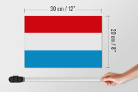 Holzschild Flagge Luxemburgs 30x20cm Flag of Luxembourg