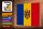 Holzschild Flagge Moldau 30x20cm Flag of Moldova
