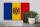 Holzschild Flagge Moldau 30x20cm Flag of Moldova