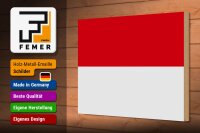 Holzschild Flagge Monacos 30x20cm Flag of Monaco