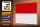 Holzschild Flagge Monacos 30x20cm Flag of Monaco