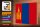 Holzschild Flagge Mongolei 30x20cm Flag of Mongolia