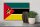 Holzschild Flagge Mosambiks 30x20cm Flag of Mozambique