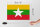Holzschild Flagge Myanmars 30x20cm Flag of Myanmar