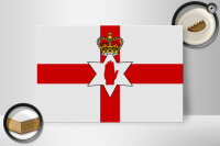 Holzschild Flagge Nordirland 30x20cm Flag Northern Ireland