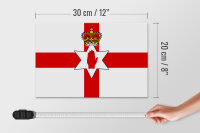 Holzschild Flagge Nordirland 30x20cm Flag Northern Ireland