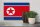Holzschild Flagge Nordkoreas 30x20cm Flag of North Korea