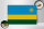 Holzschild Flagge Ruandas 30x20cm Flag of Rwanda